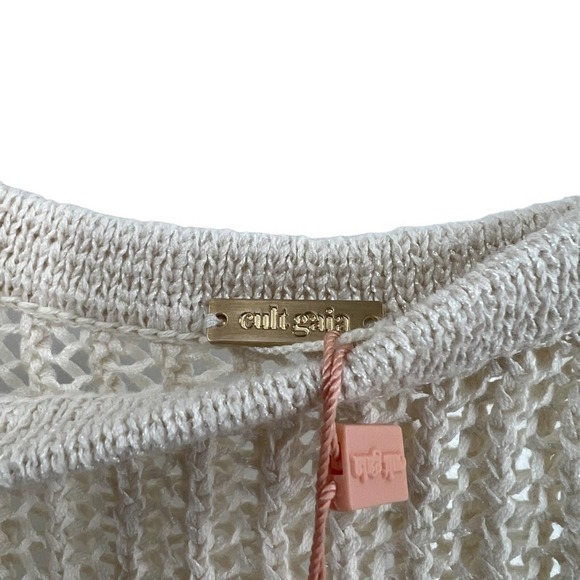 NEW Cult Gaia Yara Crochet Dress Sz M Off White - Picture 8 of 15
